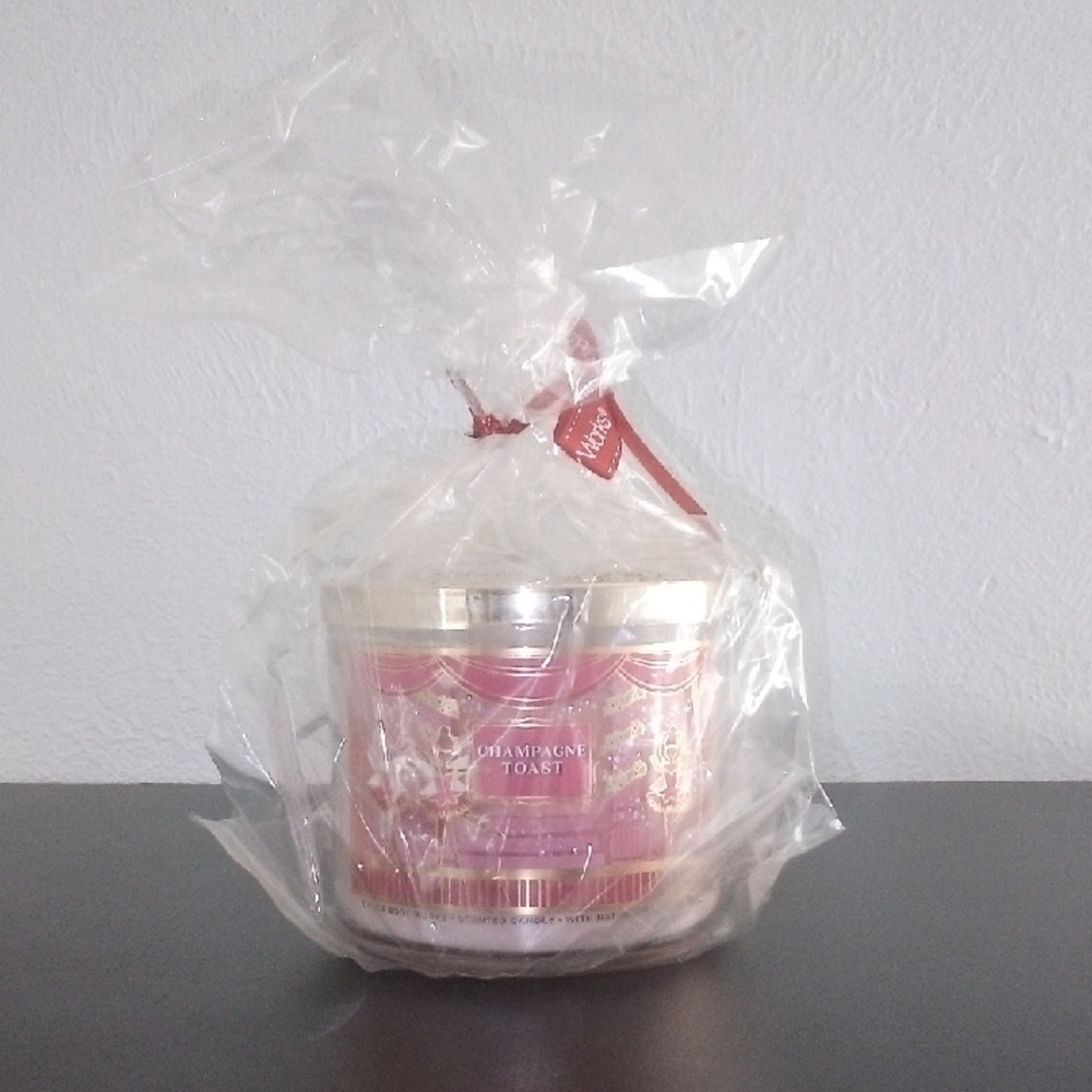 Champagne Toast Pink Candle